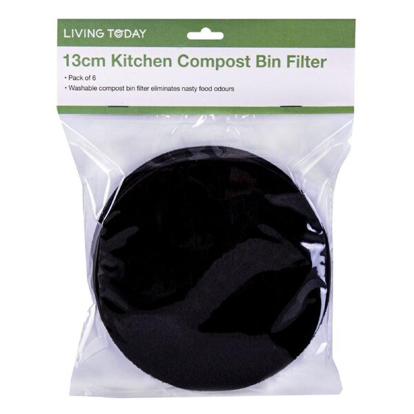 6Pcs Livingtoday Kitchen Compost Bin Filter 13cm