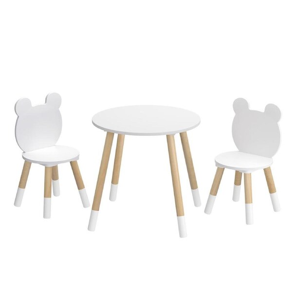1 Keezi Kids Table and 2 Chairs Set Bear
