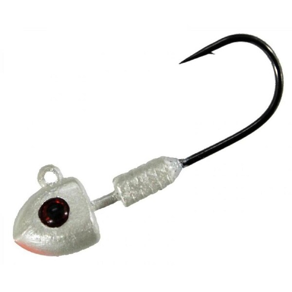 3 Pack of 1/6oz Pearl TT Lures DemonZ Jigheads with Size 1/0 Hooks