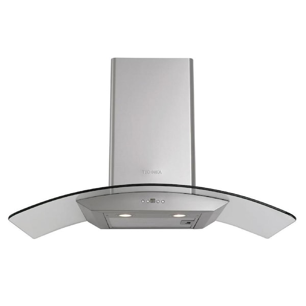 Technika 600mm Stainless Steel & Curved Glass Rangehood