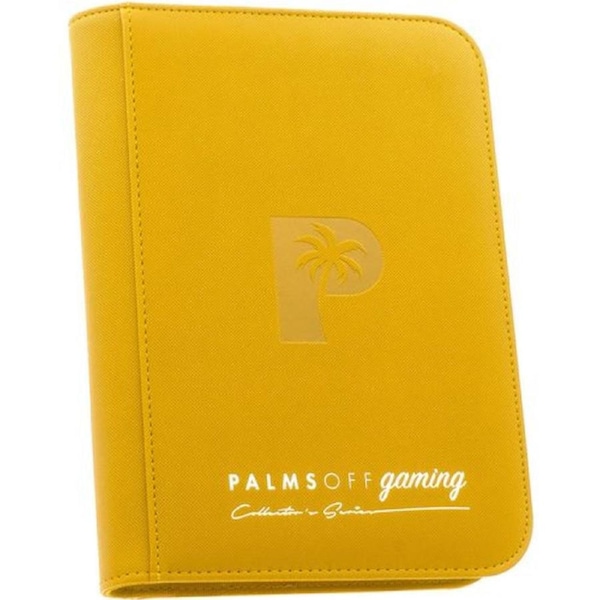 Palms Off Gaming - 4 Pocket Collectors Series Trading Card Binder (Yellow)