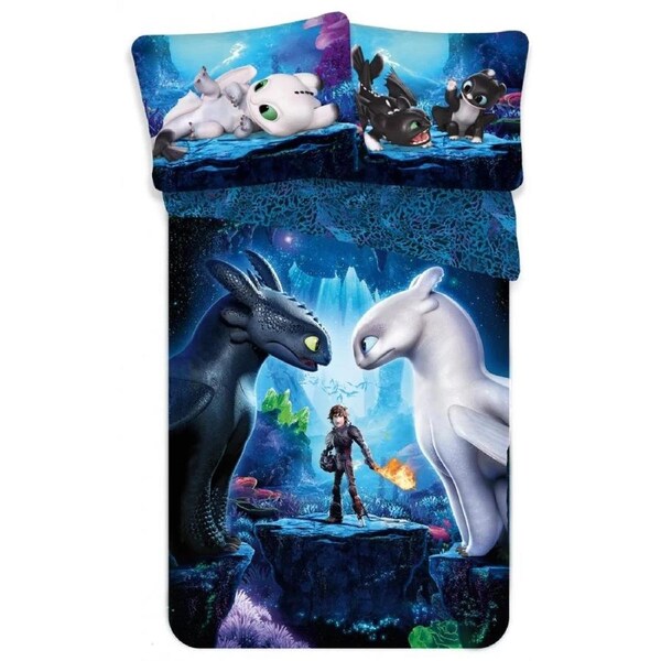 Dreamworks How To Train Your Dragon Hiccup Cotton Quilt Cover Set - Single Bed Size
