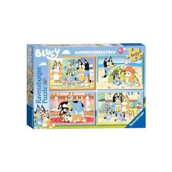Ravensburger Bluey Gotta Be Done! 4x42pc Jigsaw Puzzle