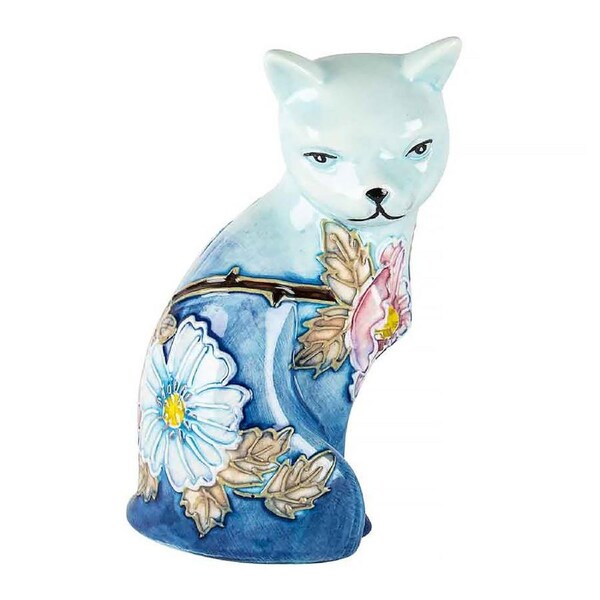Landmark Figuirine Old Tupton Ware Summer Bouquet Cat Hand Painted Ceramic 010353