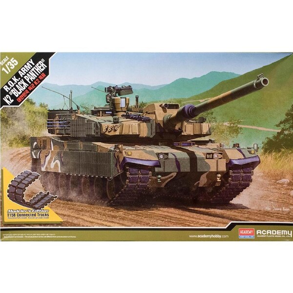 Academy 1/35 ROK Army K2 Black Panther Plastic Model Kit [13511]