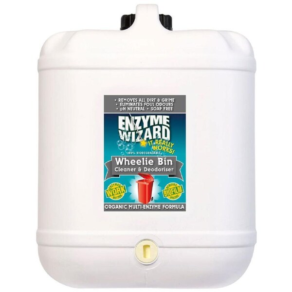 Enzyme Wizard Wheelie Bin Dirt & Grime Cleaner/Deodoriser Spray Refill 10L