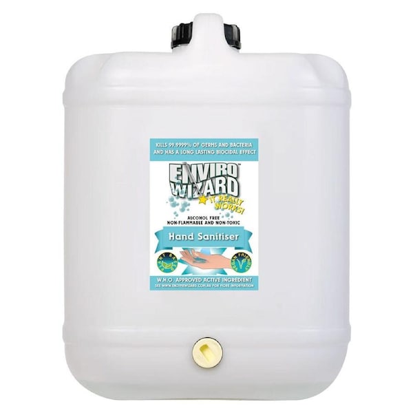 Enviro Wizard Organic Alcohol-Free Hand Sanitiser/Disinfectant Spray Refill 20L