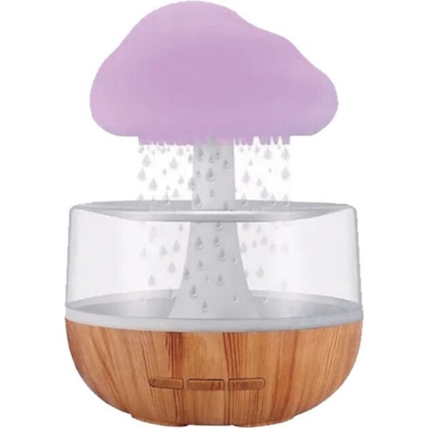 LivinZen USB-C Electric Colour Changing Rain Cloud Adjustable Humidifier/Light
