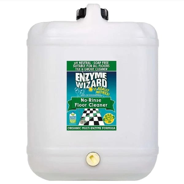 Enzyme Wizard Organic No Rinse Hard Floor/Surface Tile Cleaner Spray Refill 10L
