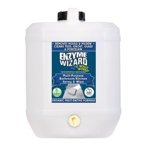 Enzyme Wizard Multi-Purpose Bathroom/Kitchen Surface Liquid Spray Refill 10L