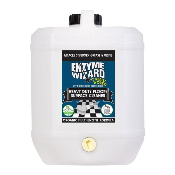Enzyme Wizard Organic Heavy Duty Floor/Surface/Tile Grease & Grime Cleaner 10L