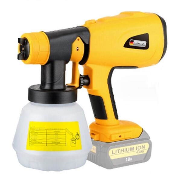 Cordless Paint Spray Gun For Dewalt 18V Battery - 1000ML
