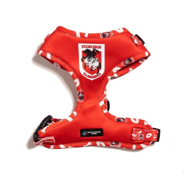 The Stubby Club St George Dragons NRL Licensed - Pet Harness - Extra Small