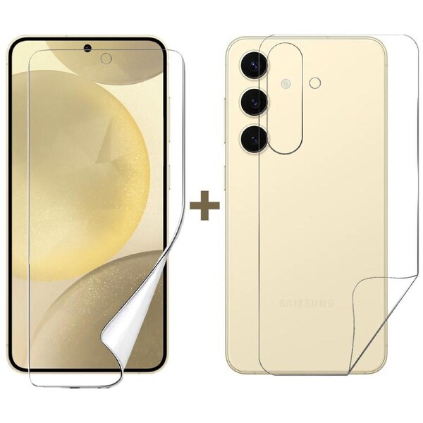 Soft PET Film Screen Protector Guard for Samsung Galaxy S24 Front and Back