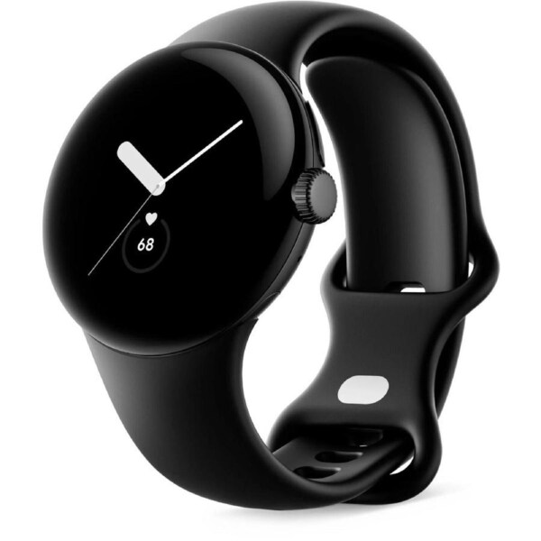 Google Pixel Watch LTE 40mm Stainless Steel Case with Band - Black