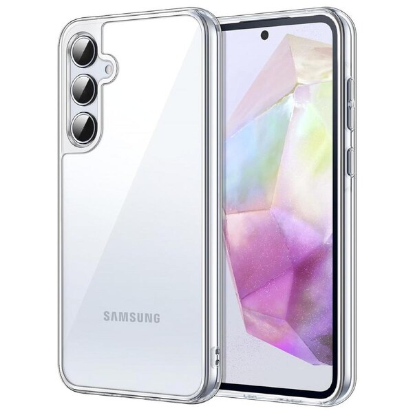 Galaxy A55 5G Ultra Slim Crystal Clear Premium TPU Gel Back Case by MEZON – Shock Absorption, Wireless Charging Compatible (Galaxy A55 5G, Gel)