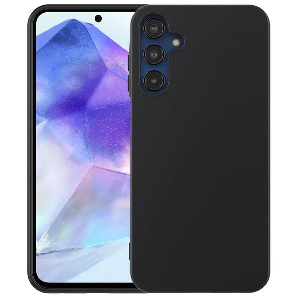 Samsung Galaxy A35 5G Slim Black Premium TPU Gel Back Case by MEZON – Shock Absorption (Galaxy A35 5G, Gel Black)