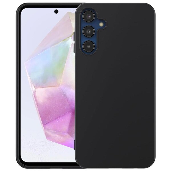 Samsung Galaxy A55 5G Slim Black Premium TPU Gel Back Case by MEZON – Shock Absorption (Galaxy A55 5G, Gel Black)