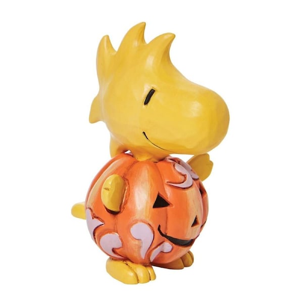 Peanuts by Jim Shore - Woodstock Halloween Pumpkin Mini Figurine 8.25cm