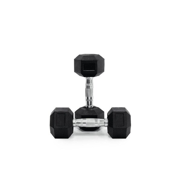 2kg Body Iron Commercial Rubber Hex Dumbbell Pair