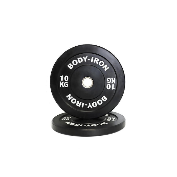 Body Iron 10kg Pro Bumper Plate Black Pair