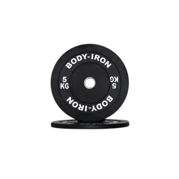 Body Iron 5kg Pro Bumper Plate Black Pair