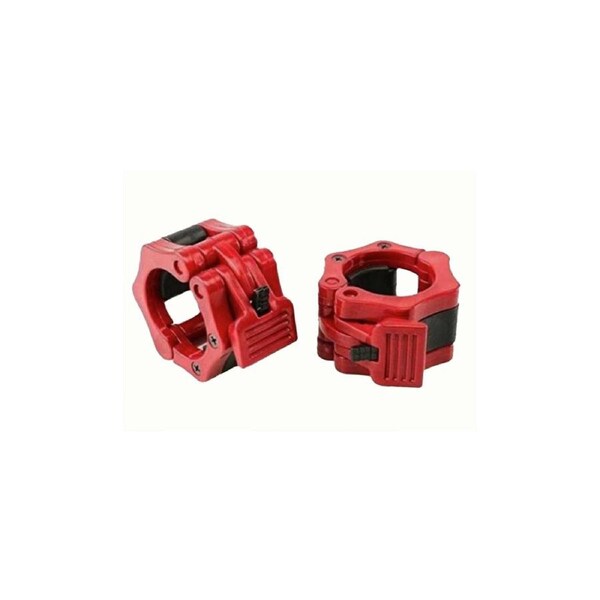 Body Iron Olympic Barbell Snap Locks (Red)