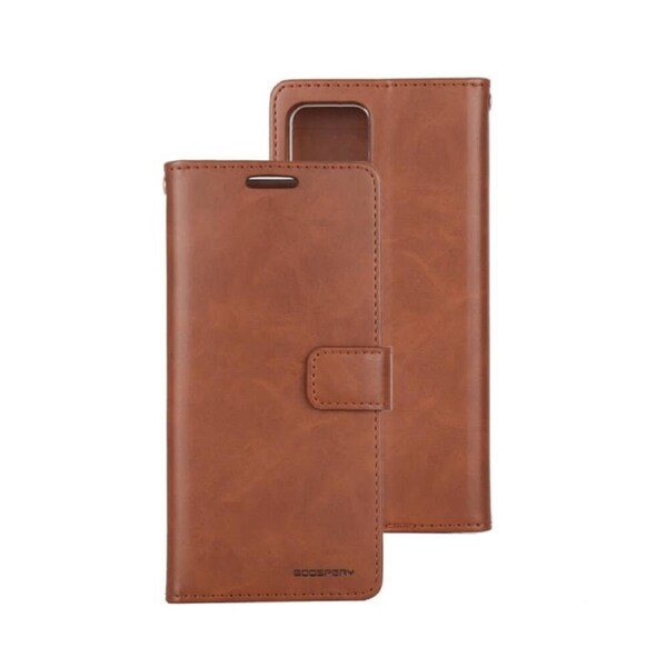 iPhone 14 Pro Compatible Case Cover With Bluemoon Diary - Brown