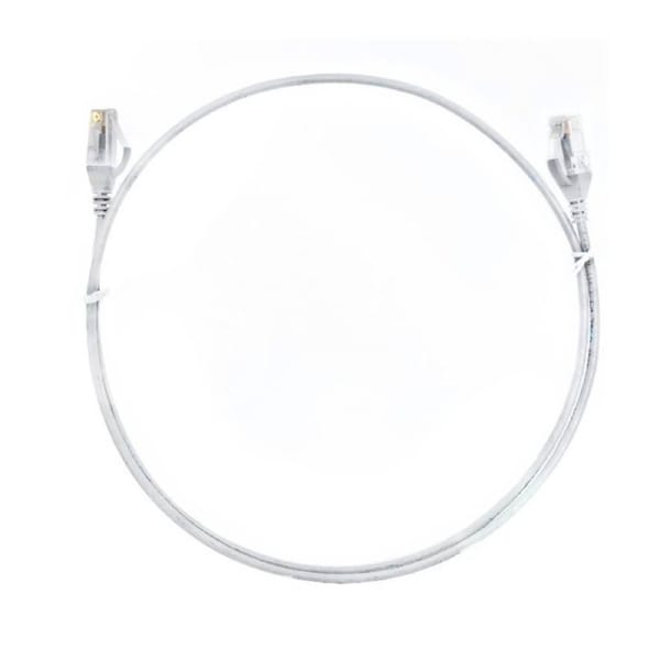 8ware CAT6 Ultra Thin Slim Cable 5m / 500cm - White Color Premium RJ45 Ethernet