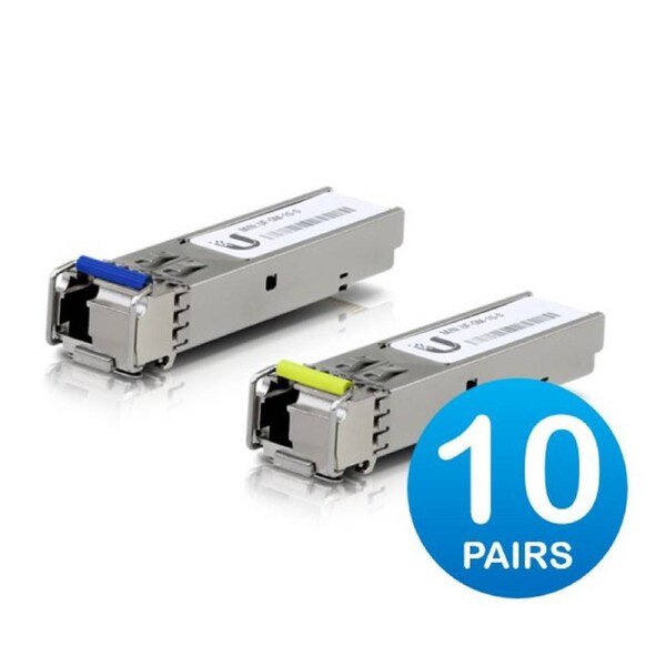Ubiquiti UFiber1 Gbps Bidirectional Single-Mode SFP Module, 20-Pack, Up 3km