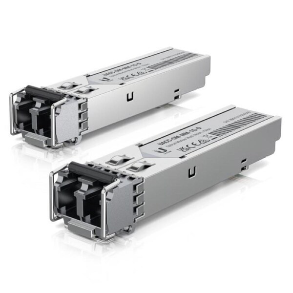 Ubiquiti UFiber SFP Multi-Mode Fiber Module, 2-Pack, 1.25 Gbps Throughput, 1.25