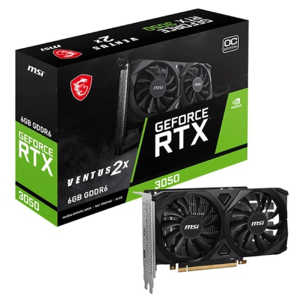 MSI nVidia Geforce RTX 3050 VENTUS 2X 6G OC Video Card