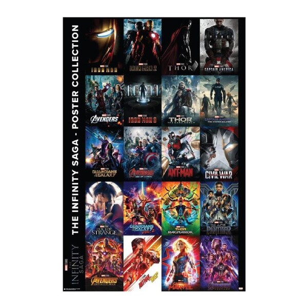 Impact Merch Infinity War Saga Movie Wall Decor Regular Sized Poster 92x61cm