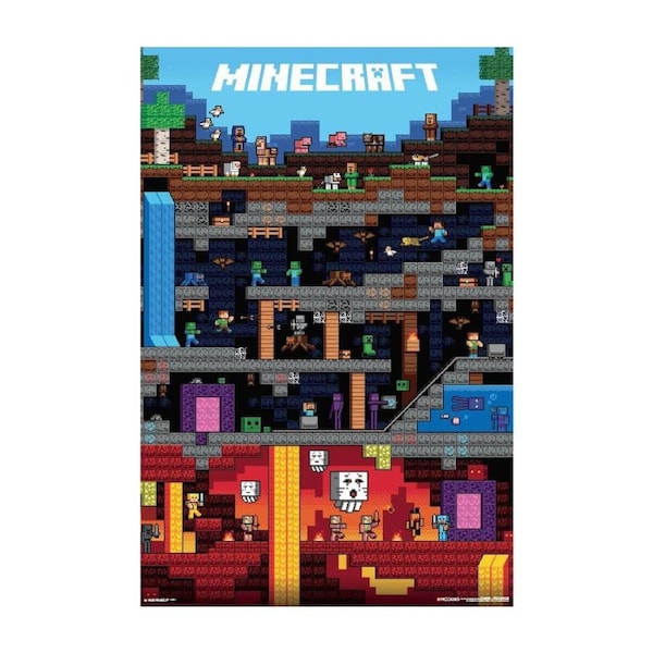 Impact Merch Minecraft Worldly Wall Room Display Regular Sized Poster 92x61cm