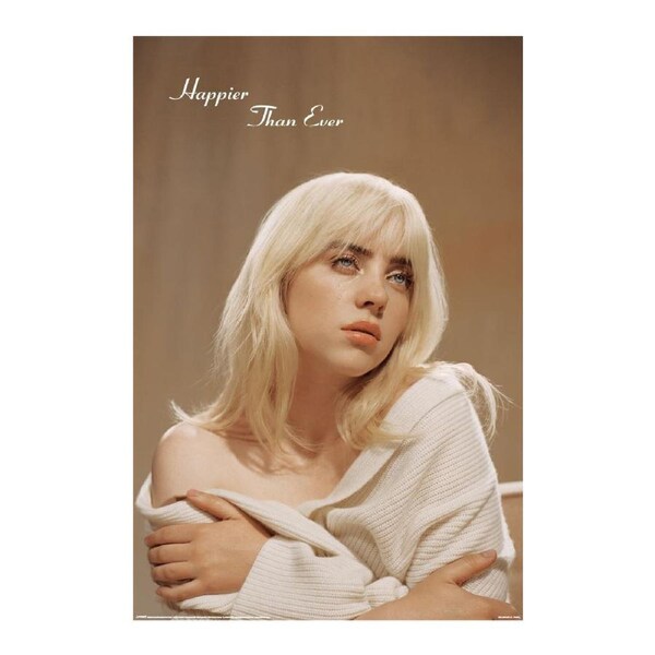 Impact Merch Billie Eilish Happier Than Ever Regular Sized Poster Decor 92cm