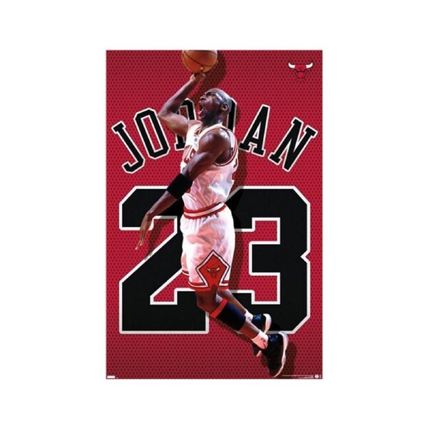 Impact Merch Michael Jordan Jersey Regular Sized Poster Wall Decor 92x61cm