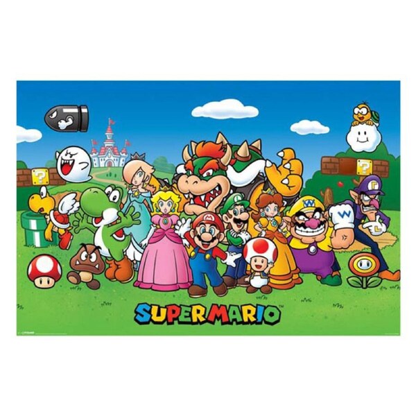 Impact Merch Super Mario Characters Room Wall Decor Regular Sized Poster 92x61cm