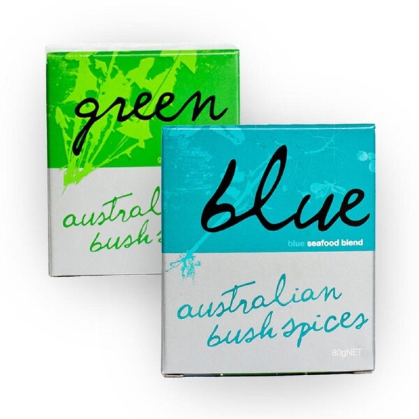 Australian Bush Spices Blue Seafood Rub Salt Seasoning & Green Salad Sprinkle