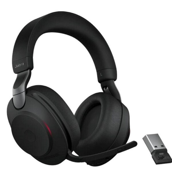 Jabra Evolve2 85 Link 380A MS Wireless Headset ANC Bluetooth USB-A