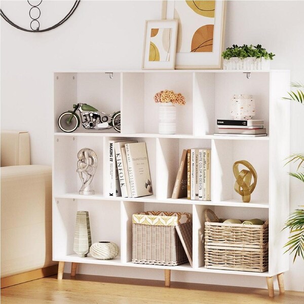 3 Tiers Artiss Bookshelf - CORA White