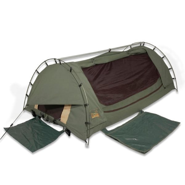 Sahara Drover XL Single Freestanding Dome Canvas Swag & Bag