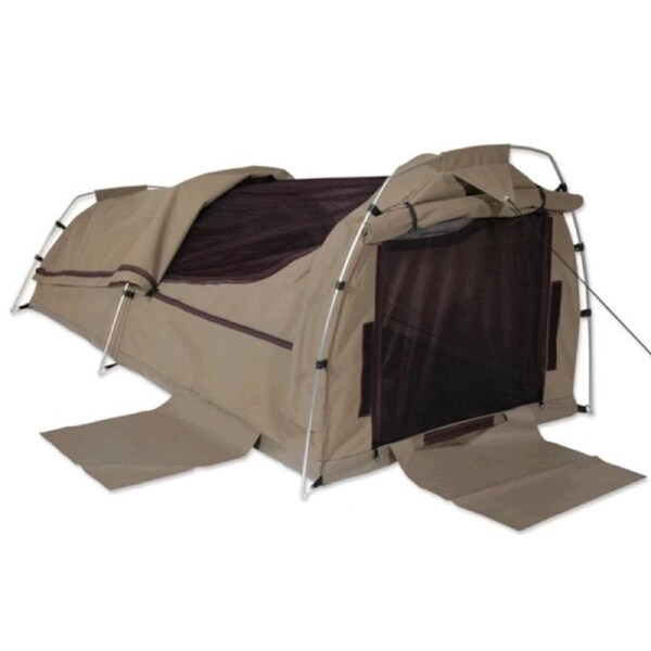 Sahara Nomad Double Dome Canvas Swag & Bag - Brown