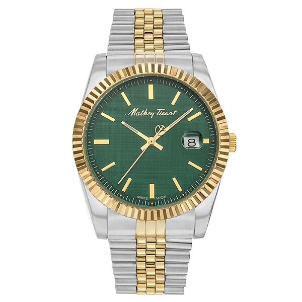 Mathey-Tissot Two-Tone Steel Green Dial Men's Watch - H810BV