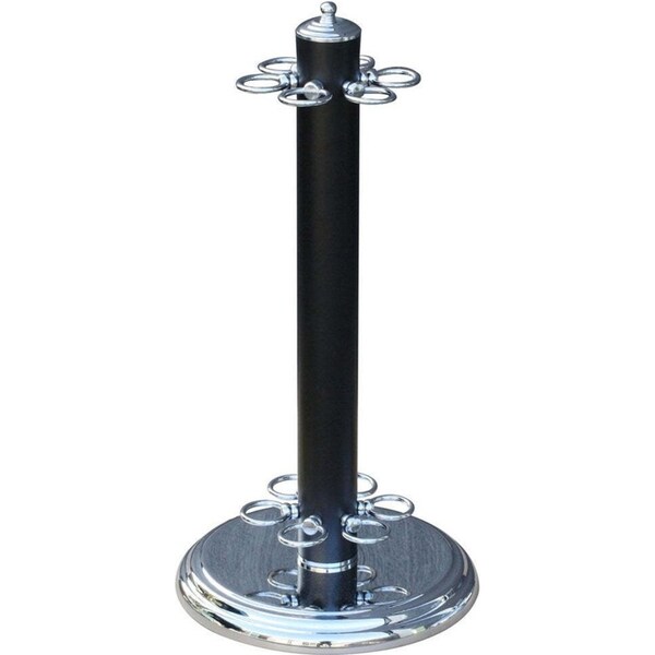 Formula Sports Metal 6 Billiard/Pool Cues Stand Storage Holder Black/Chrome