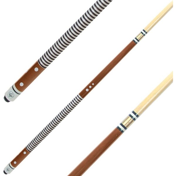 Formula Sports Nylon Wound 2 Piece Cue Stick Billiard/Snooker Pool Game White