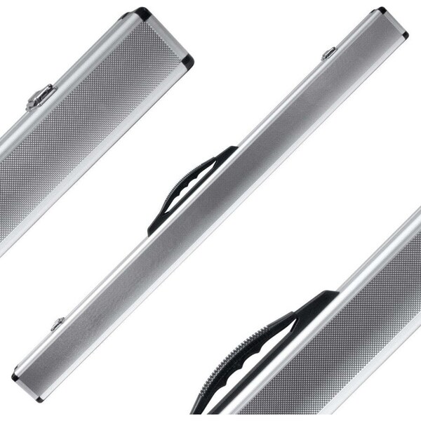 Formula Sports 35'' Aluminium 2-Cue Extension Case/Snooker Stick Storage Silver