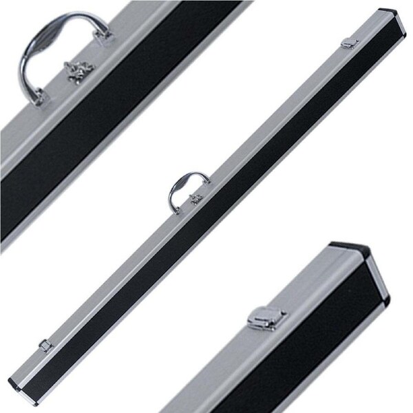 Formula Sports 50" Aluminium 3/4 Cue Case/Snooker Stick Storage Carry Black