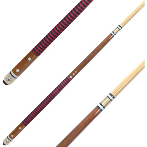 Formula Sports Nylon Wound 2 Piece Cue Stick Billiard/Snooker Pool Game Red