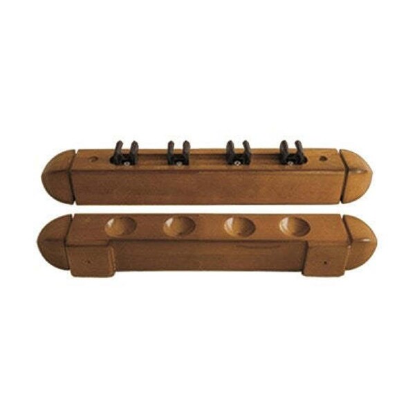Formula Sports 4 Cues Stick Clip Wall Rack Storage Billiard/Pool Accessory Oak