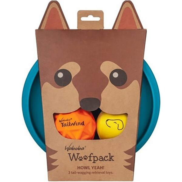 Formula Sports Rubber Woofpack Ball/Disc Outdoor Pet/Dog Fetch Throw Beach Toy